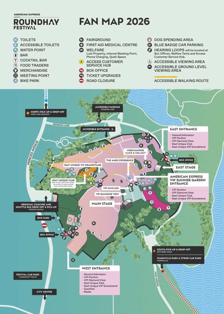 Roundhay Festival 2026 Map